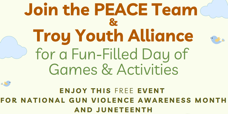 Unity House PEACE Team and Troy Youth Alliance Event